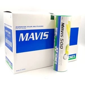 Yonex Mavis 500 Super (Pack of 10) Green Cap Shuttlecock Yonex Mavis 500 Super Green Cap Shuttlecock - Yellow