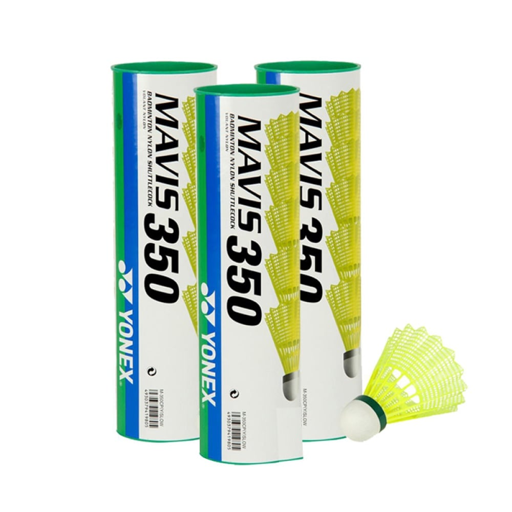 Yonex Mavis 350 (Pack of 3) Green Cap Shuttlecock
