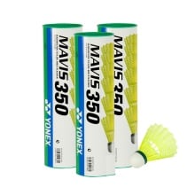 Yonex Mavis 350 (Pack of 3) Green Cap Shuttlecock - Yellow