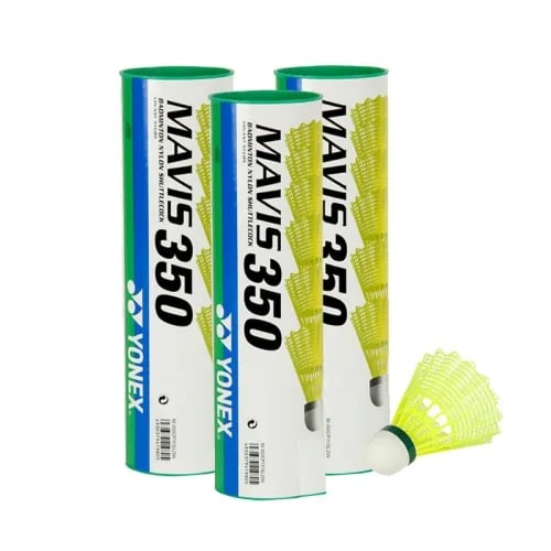 Yonex Mavis 350 (Pack of 3) Green Cap Shuttlecock
