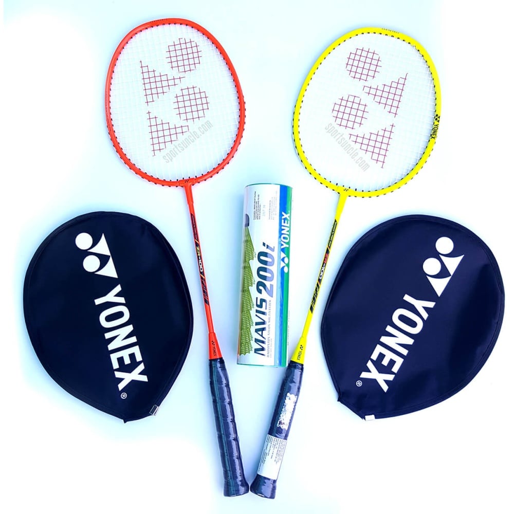 Yonex ZR 100 (Pack of 2) Badminton Racket with Mavis 200i Shuttle