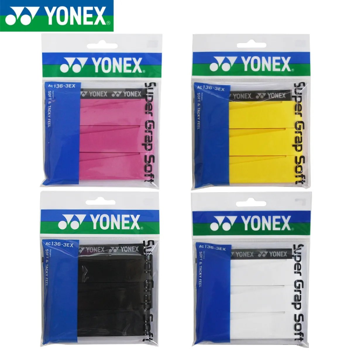 Buy Yonex AC 136 Super Grap Soft (pack of 3) - Badminton / Tennis