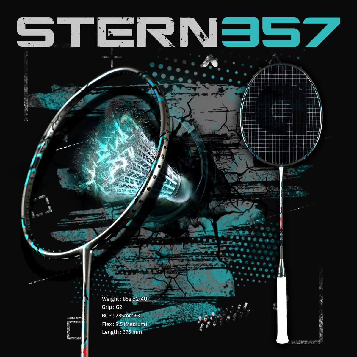 stern 357 badminton racket by apacs now available in india