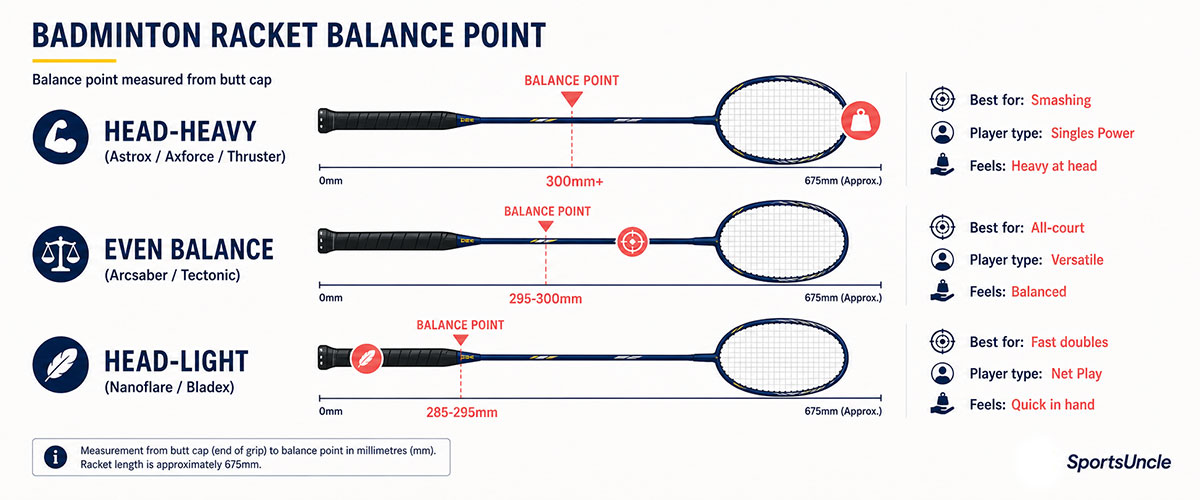 badminton racket balance point