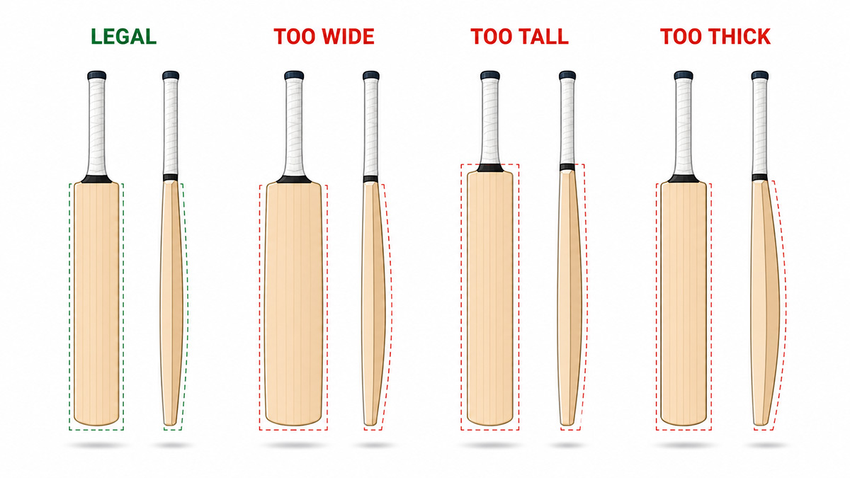 legal cricket bat in world of cricket