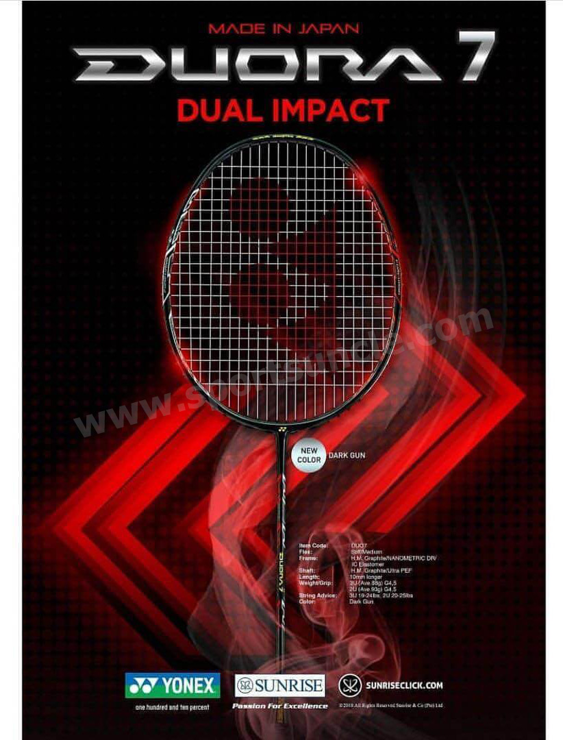 Yonex Duora 7 Badminton Racket - New Color - Coming Soon