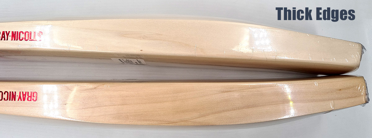 thick edges in cricket bat