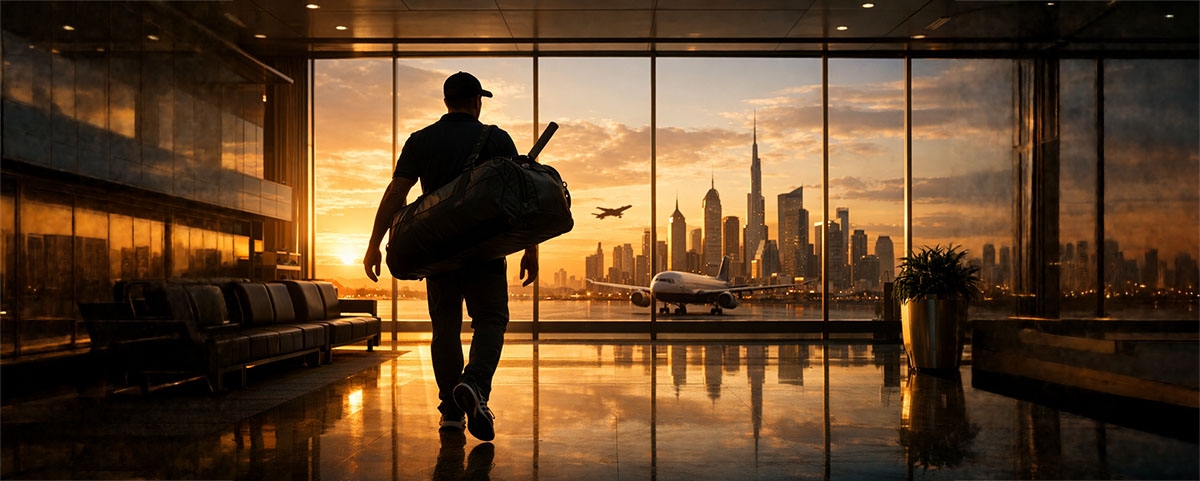 global travel by sports players around the world