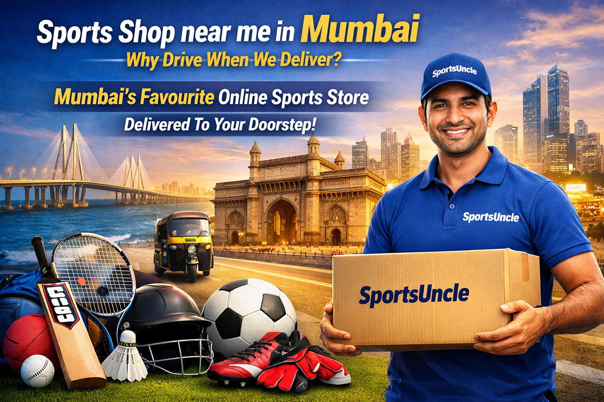 Sports shop near me in Mumbai — delivering to Andheri, Bandra, Dadar, Worli, Navi Mumbai and all Mumbai areas