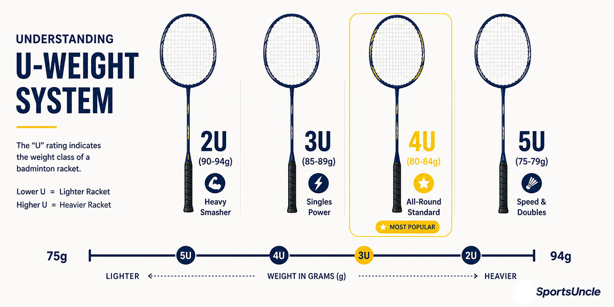 badminton racket weight system