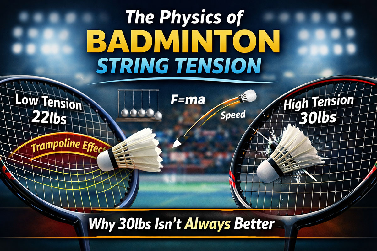 the physics of badminton string tension