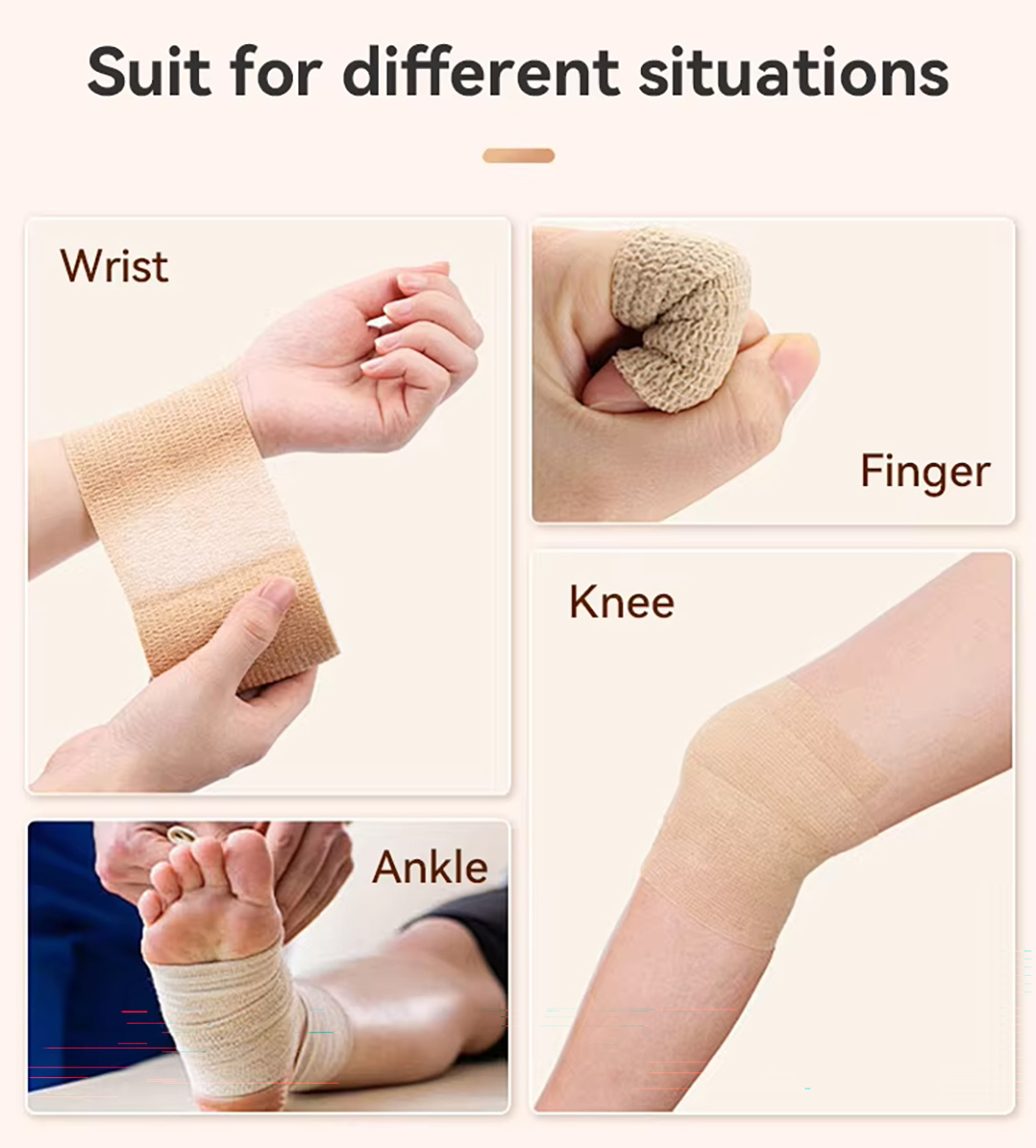 different ways of wearing a sports tape