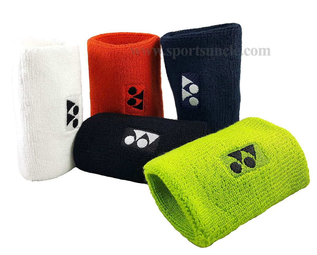 Sweat Band Wrist Gym Sports Wristband Tennis Badminton Squash Cream 10 Pack